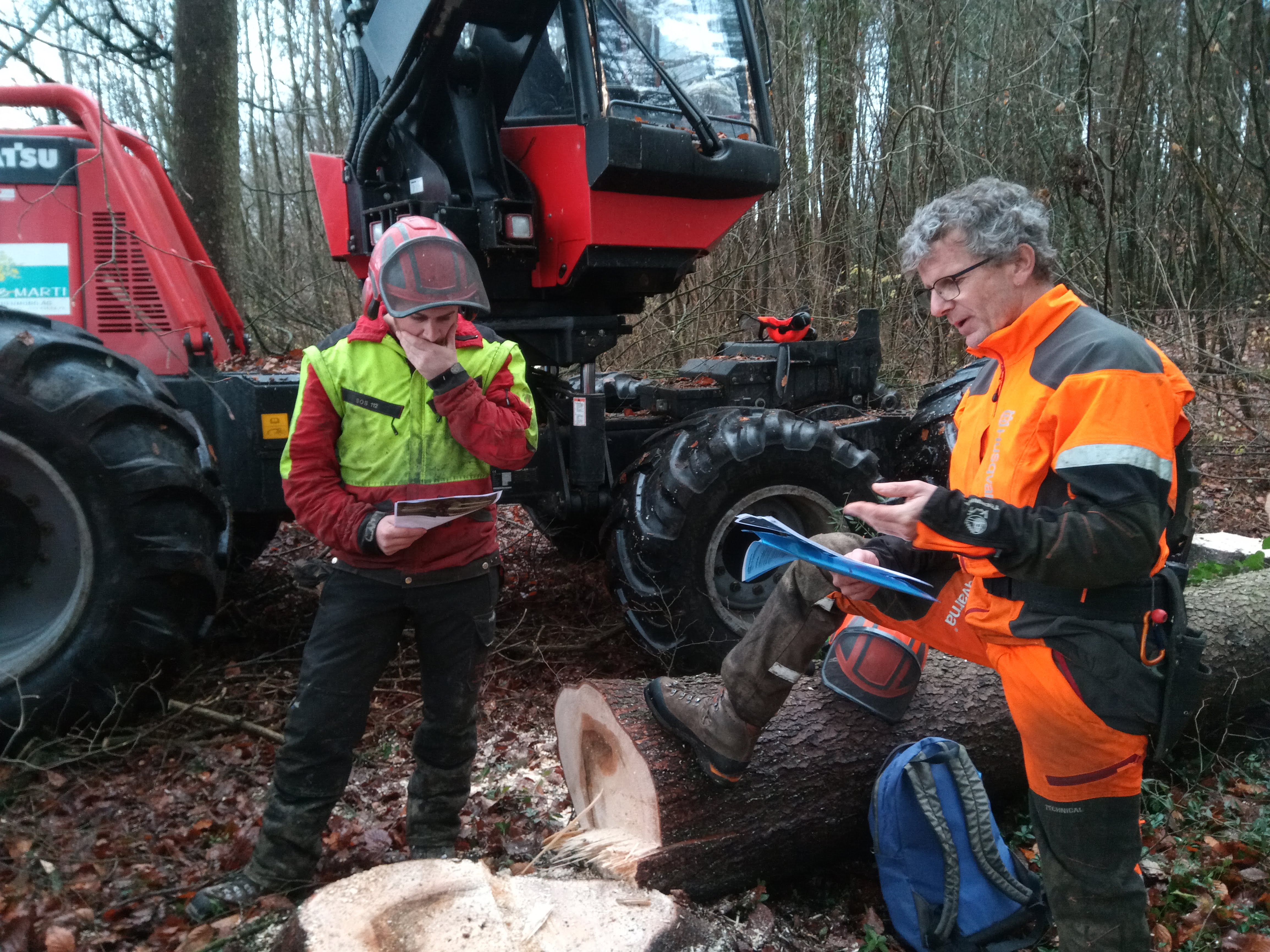 Beim Fällen mit dem Harvester lauern viele Gefahren